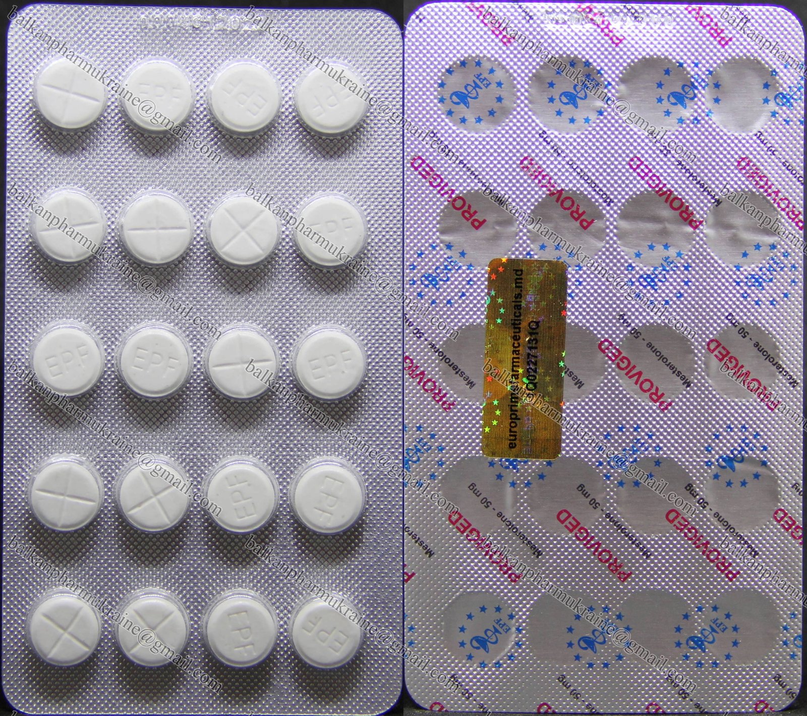 EPF Proviged 20tab 8.6$ EPF Proviged Mesterolone